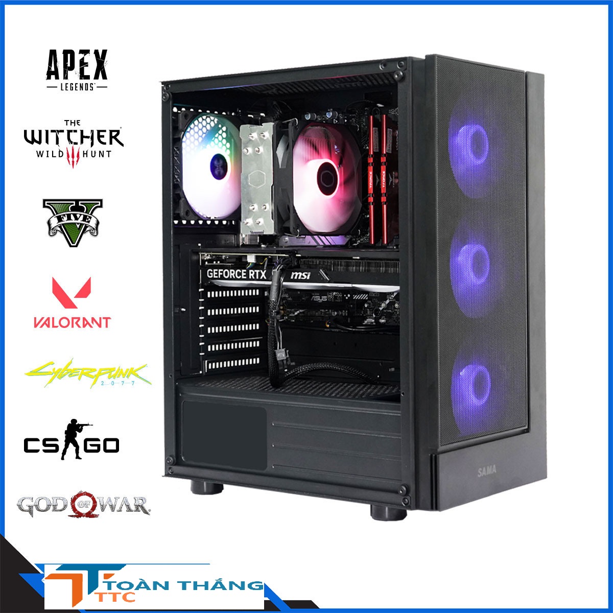 TTTPC GAMING i5 12400F | 16G | NVIDIA RTX 3060 12G