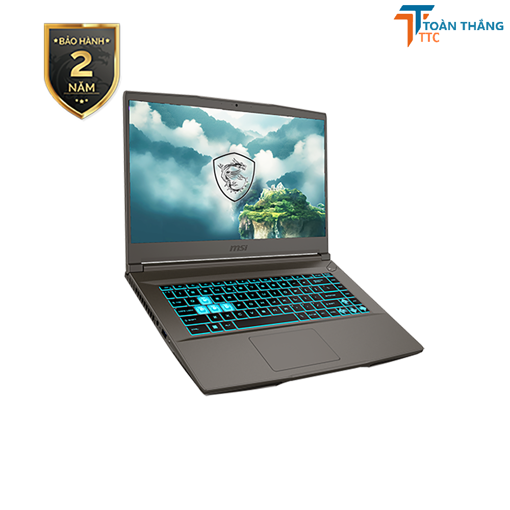 Laptop MSI Thin 15 B12UCX-1419VN (Intel Core i5-12450H | 8GB | 512GB | RTX 2050 4GB | 15.6 inch FHD | Win 11 | Xám)